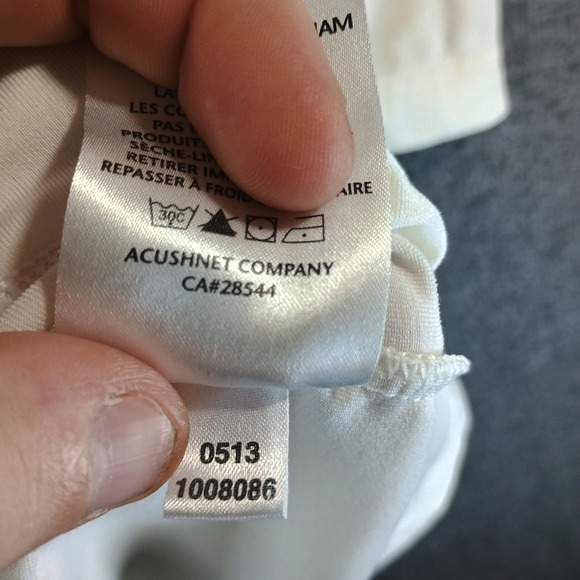 Lot of 2 FootJoy Golfing Polo Mens L Geometric Logo Striped Athlectic Breathable - Picture 11 of 15